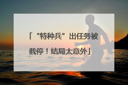 “特种兵”出任务被截停！结局太意外