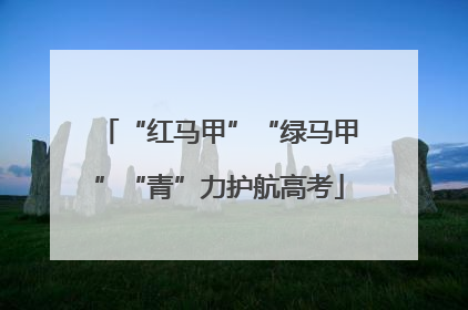 “红马甲”“绿马甲”“青”力护航高考