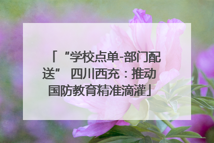 “学校点单-部门配送” 四川西充：推动国防教育精准滴灌
