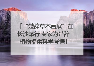 “楚辞草木画展”在长沙举行 专家为楚辞植物提供科学考据