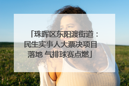 珠晖区东阳渡街道：民生实事人大票决项目落地 气排球赛点燃