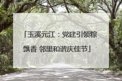 玉溪元江：党建引领粽飘香 邻里和谐庆佳节