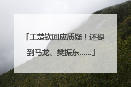 王楚钦回应质疑！还提到马龙、樊振东……