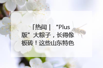 热闻｜“Plus版”大粽子，长得像板砖！这些山东特色粽子你吃过吗？