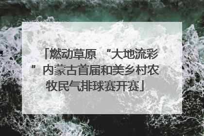 燃动草原 “大地流彩”内蒙古首届和美乡村农牧民气排球赛开赛