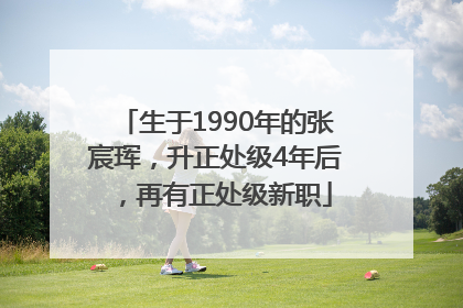 生于1990年的张宸珲，升正处级4年后，再有正处级新职