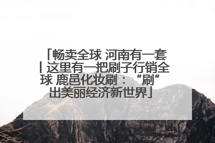 畅卖全球 河南有一套丨这里有一把刷子行销全球 鹿邑化妆刷：“刷”出美丽经济新世界