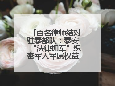 百名律师结对驻泰部队：泰安“法律拥军”织密军人军属权益“防护网”