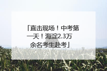 直击现场！中考第一天！海淀2.3万余名考生赴考