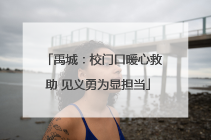 禹城：校门口暖心救助 见义勇为显担当