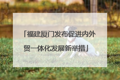 福建厦门发布促进内外贸一体化发展新举措