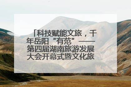 科技赋能文旅，千年岳阳“有范”——第四届湖南旅游发展大会开幕式暨文化旅游推介会侧记