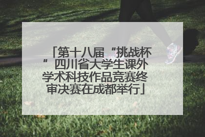 第十八届“挑战杯”四川省大学生课外学术科技作品竞赛终审决赛在成都举行