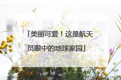 美丽可爱！这是航天员眼中的地球家园
