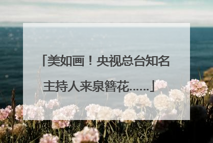 美如画！央视总台知名主持人来泉簪花……