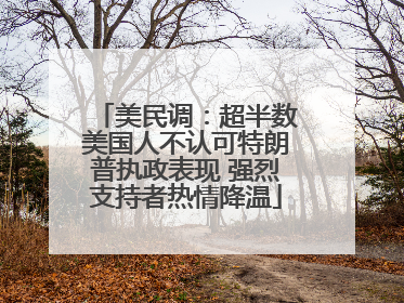 美民调：超半数美国人不认可特朗普执政表现 强烈支持者热情降温