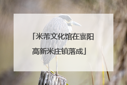 米芾文化馆在襄阳高新米庄镇落成