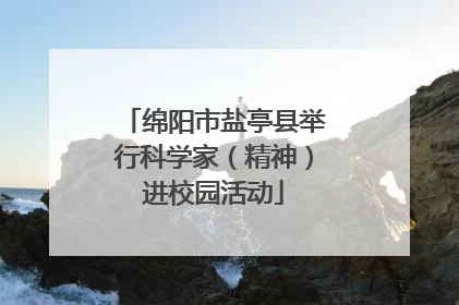 绵阳市盐亭县举行科学家（精神）进校园活动