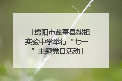 绵阳市盐亭县嫘祖实验中学举行“七一”主题党日活动