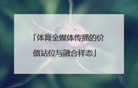 体育全媒体传播的价值站位与融合样态