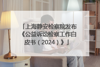 上海静安检察院发布《公益诉讼检察工作白皮书（2024）》