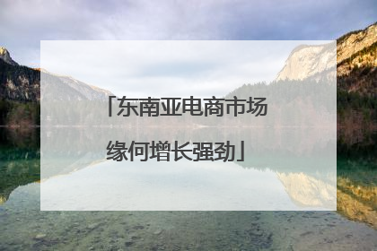 东南亚电商市场缘何增长强劲