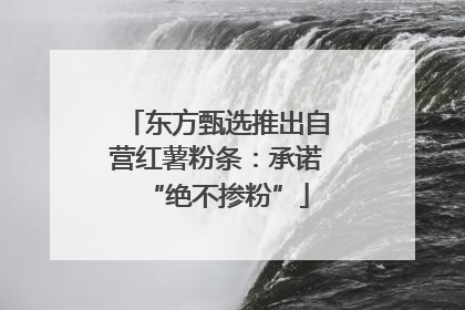 东方甄选推出自营红薯粉条：承诺“绝不掺粉”