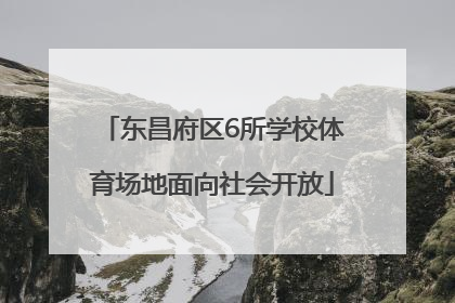 东昌府区6所学校体育场地面向社会开放
