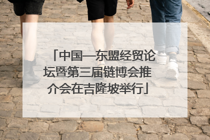 中国—东盟经贸论坛暨第三届链博会推介会在吉隆坡举行
