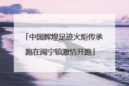 中国辉煌足迹火炬传承跑在闽宁镇激情开跑