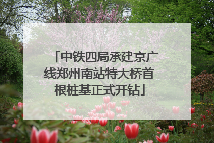 中铁四局承建京广线郑州南站特大桥首根桩基正式开钻