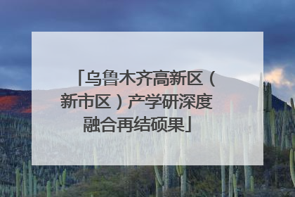 乌鲁木齐高新区（新市区）产学研深度融合再结硕果