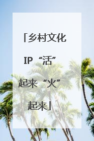 乡村文化IP“活”起来“火”起来