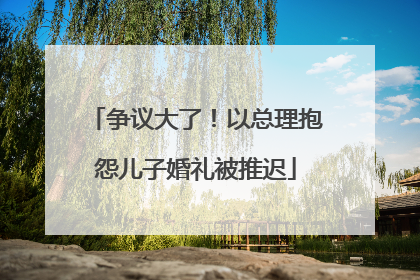 争议大了！以总理抱怨儿子婚礼被推迟