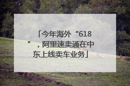 今年海外“618”，阿里速卖通在中东上线卖车业务