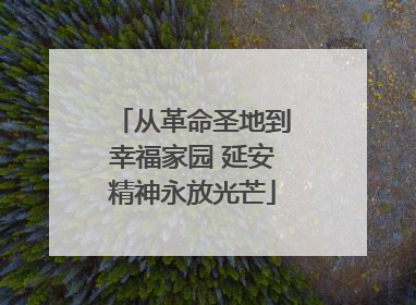 从革命圣地到幸福家园 延安精神永放光芒