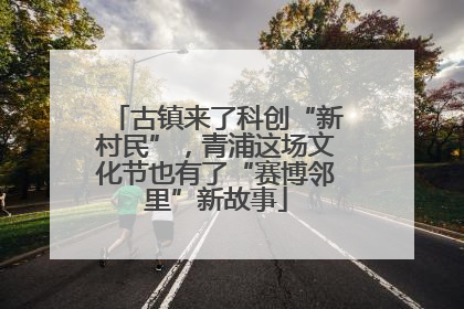 古镇来了科创“新村民”，青浦这场文化节也有了“赛博邻里”新故事