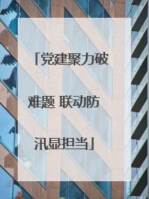 党建聚力破难题 联动防汛显担当