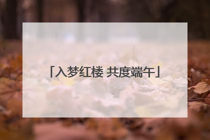 入梦红楼 共度端午