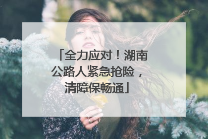 全力应对！湖南公路人紧急抢险，清障保畅通