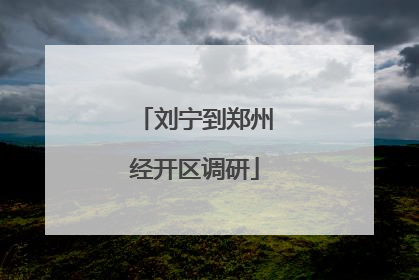 刘宁到郑州经开区调研