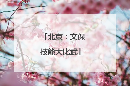 北京：文保技能大比武