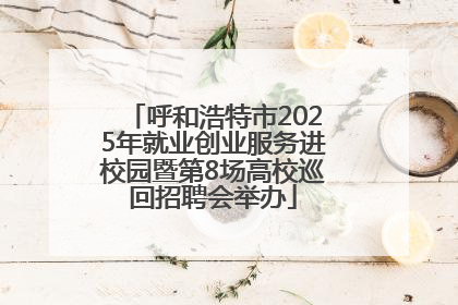呼和浩特市2025年就业创业服务进校园暨第8场高校巡回招聘会举办