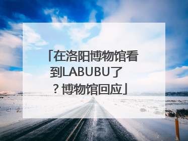 在洛阳博物馆看到LABUBU了？博物馆回应