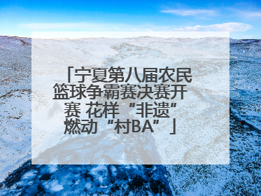 宁夏第八届农民篮球争霸赛决赛开赛 花样“非遗”燃动“村BA”