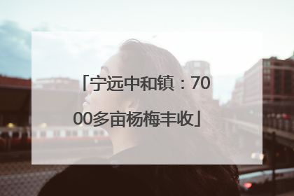 宁远中和镇：7000多亩杨梅丰收