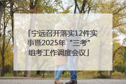 宁远召开落实12件实事暨2025年“三考”组考工作调度会议