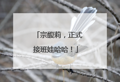 宗馥莉，正式接班娃哈哈！