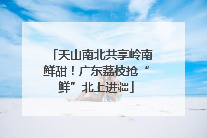 天山南北共享岭南鲜甜！广东荔枝抢“鲜”北上进疆