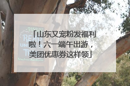山东又宠粉发福利啦！六一端午出游，美团优惠券这样领
